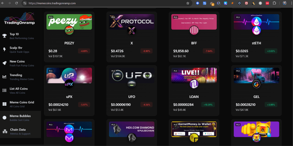 Discover the Latest Pulse Meme Coins on TradingOnRamp Discover the Latest Pulse Meme Coins on TradingOnRamp